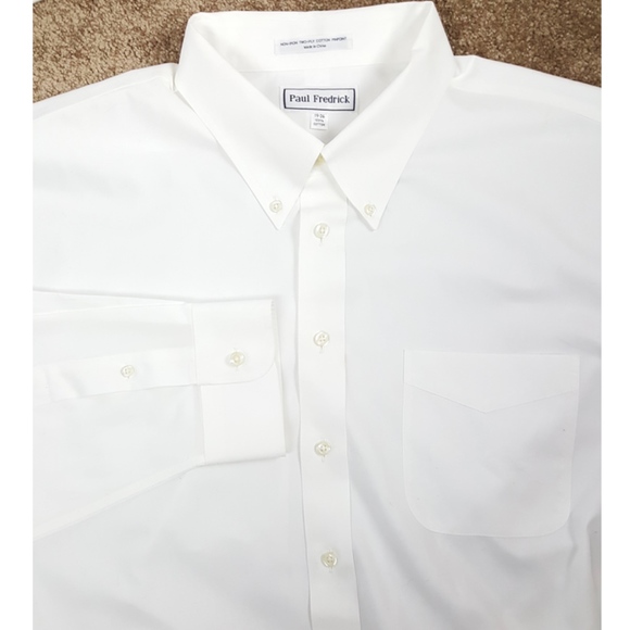 paul fredrick white dress shirts
